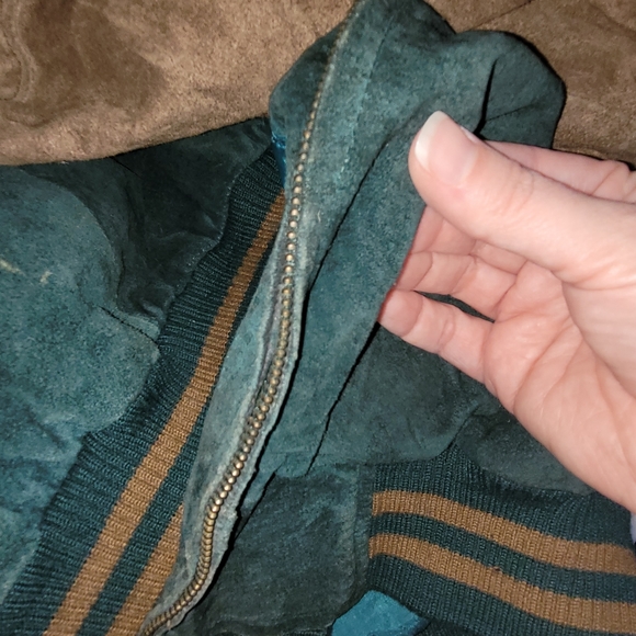 Global Identity G3 Suede Leather Bomber Vintage 90s Rare Size XLT Tall - Picture 5 of 12